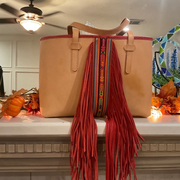 Fringed Tote - Picture 1 of 5